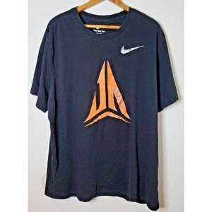 Nike Dri-Fit Ja Morant Basketball Black T-shirt Men's 2X XXL Iridescent Swoosh
